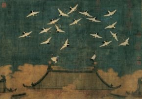 Possibly Emperor Huizong, Auspicious Cranes, about 112/ Photo Credits: The Liaoning Provincial Museum Collection