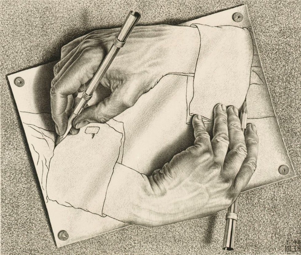 Escher fue capaz de construir un mundo propio a través de sus dibujos