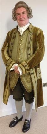 Jeremy Bennett: "Aquí estoy en el camerino, vestido como mi personaje en el montaje de "Amadeus" (2014)/ Foto: Jeremy Bennett