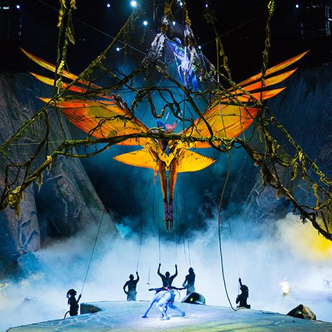 Toruk da pie a un despliegue de imaginación y de escenarios sorprendentes/ Foto: cirquedusoleil.com