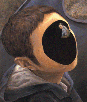 Tetsuya Ishida desplegó una iconografía cercana al simbolismo y al surrealismo/ Foto: "Viaje de regreso", 2003/ Takemi Art Photos y Museo Reina Sofía